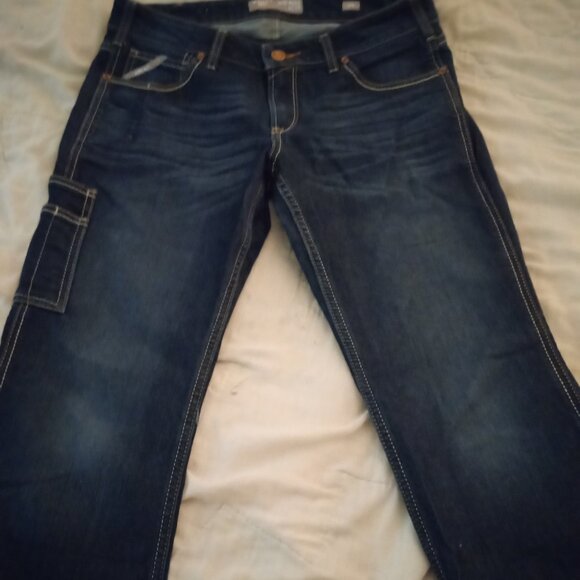 Women's Ariat Rebar Mid Rise DuraStretch Riverter Bootcut Size 31S - Picture 1 of 15